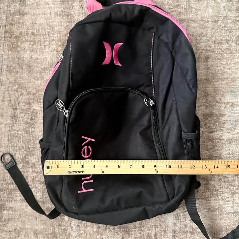Hurley Backpack - Black with Pink Accents - Picture 8 of 9